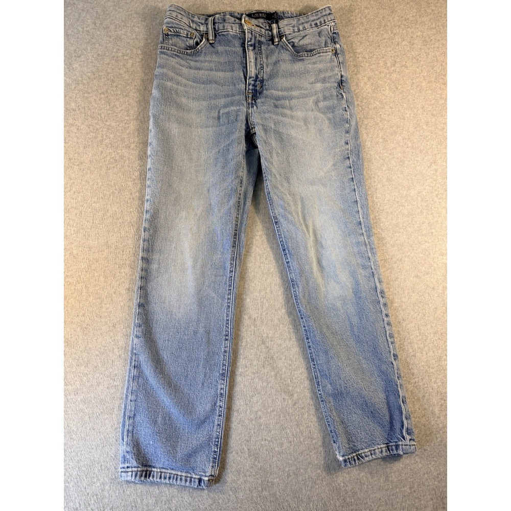 Lauren Ralph Lauren Women’s Jeans Size 6 Light Wash Straight Leg Cropped Denim